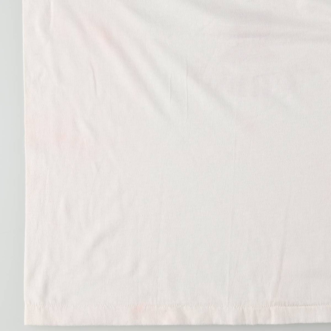 90'S Russell Purdue College Ringer T-Shirt, Made in USA, Men's Size L (Equivalent), Vintage cotton white type Vintage Second Hand