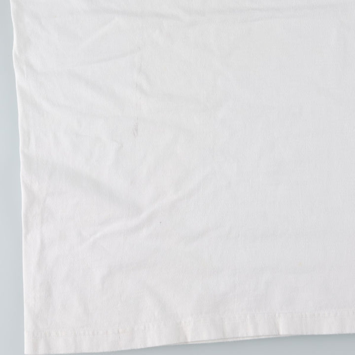 Woolrich WOOLRICH Short-Sleeve Printed T-Shirt, Men's Size XL (approx.) cotton white type Vintage Second Hand