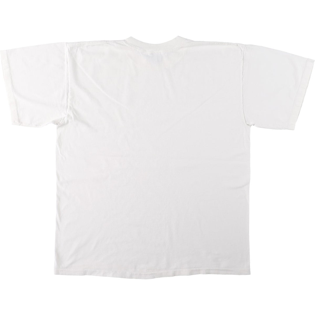 90'S Calvin Klein JEANS Short Sleeve Logo T-Shirt Made in USA Men's XL Vintage cotton white type Vintage Second Hand