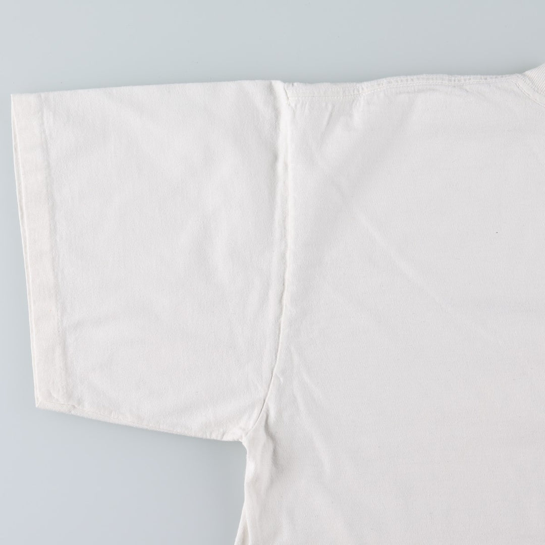 90'S Calvin Klein JEANS Short Sleeve Logo T-Shirt Made in USA Men's XL Vintage cotton white type Vintage Second Hand