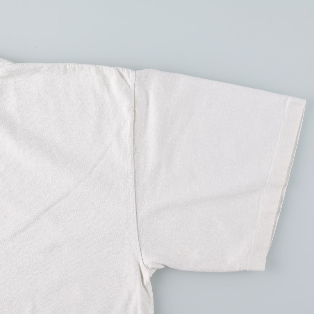 90'S Calvin Klein JEANS Short Sleeve Logo T-Shirt Made in USA Men's XL Vintage cotton white type Vintage Second Hand
