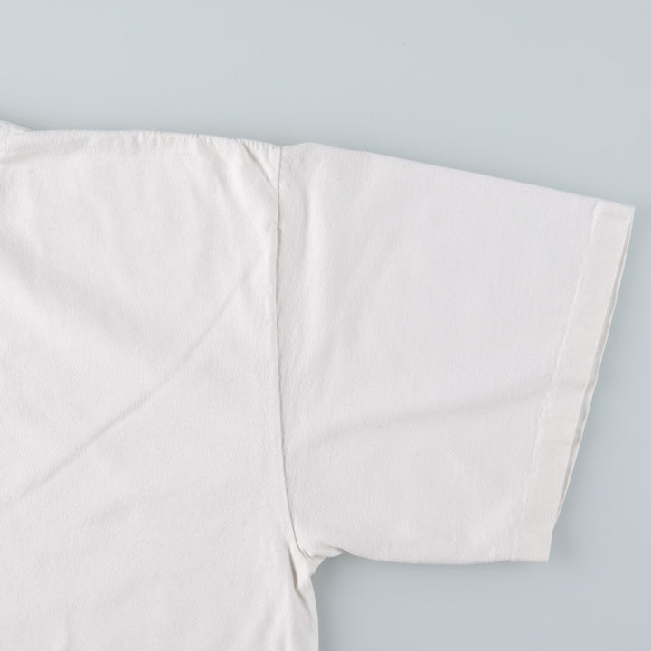 90'S Calvin Klein JEANS Short Sleeve Logo T-Shirt Made in USA Men's XL Vintage cotton white type Vintage Second Hand