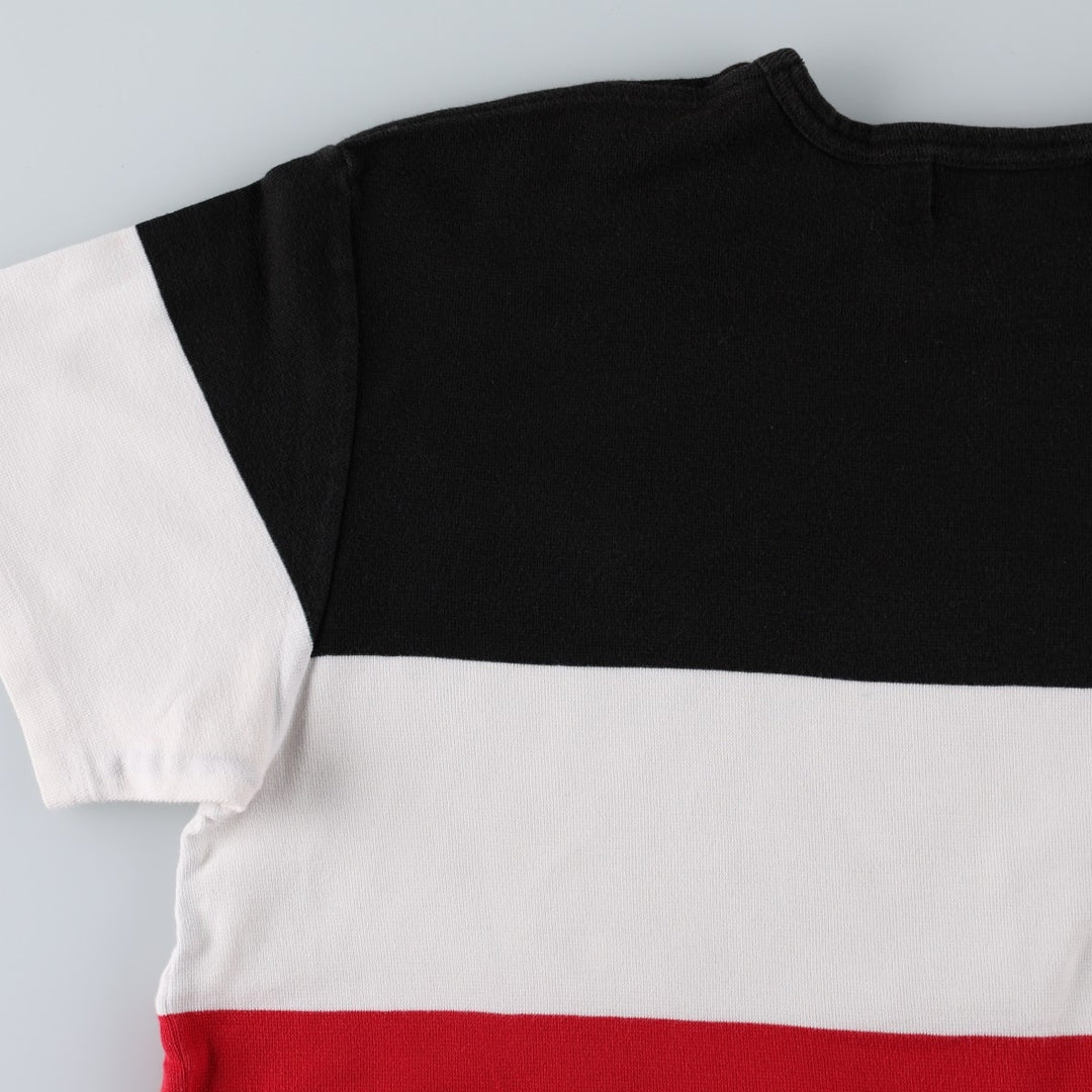 90'S Ralph Lauren POLO SPORT short sleeve logo T-shirt, men's size L, vintage cotton black type Vintage Second Hand