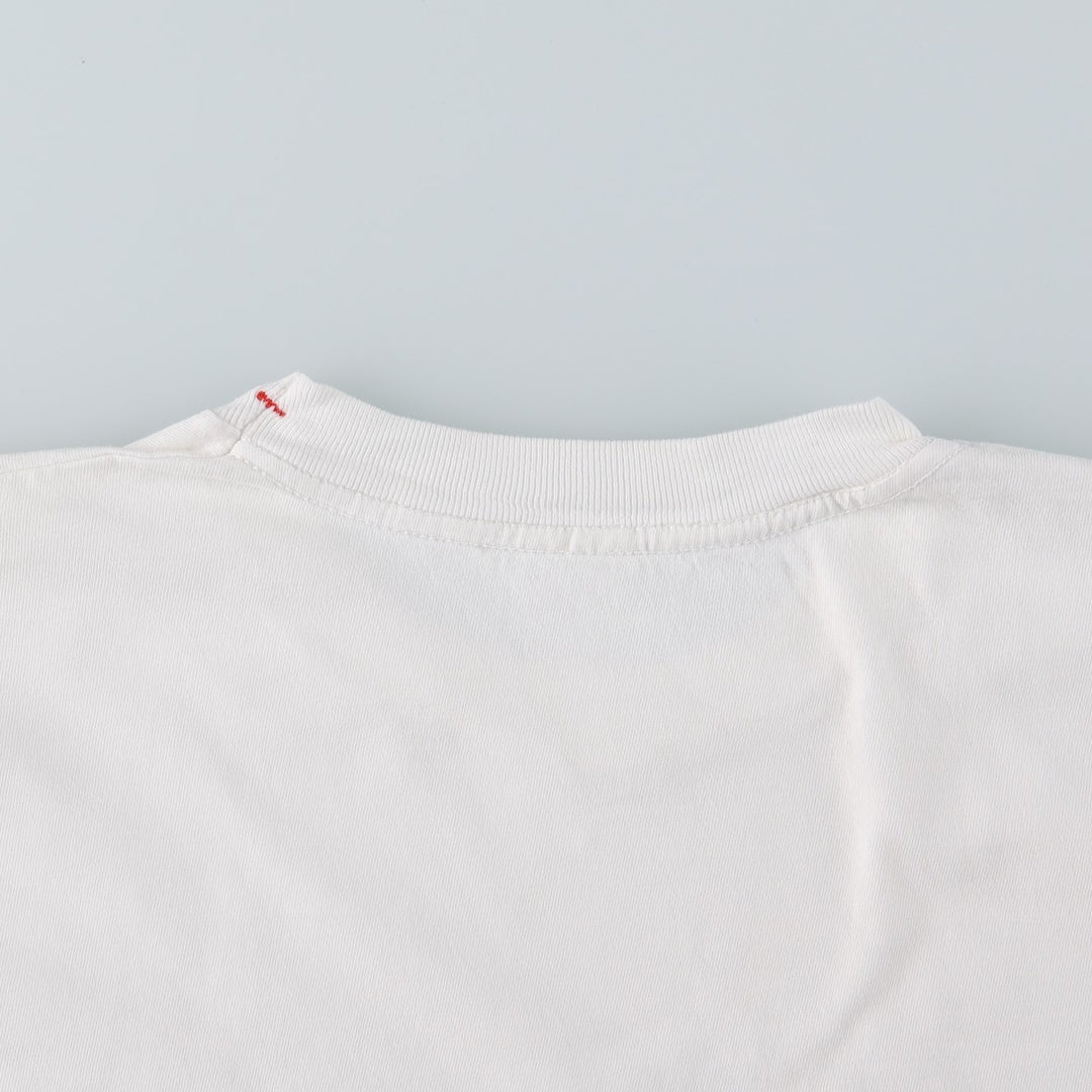~90'S Guess GUESS JEANS Short-Sleeve Printed T-Shirt, Men's Size M (Equivalent), Vintage unclear white type Vintage Second Hand