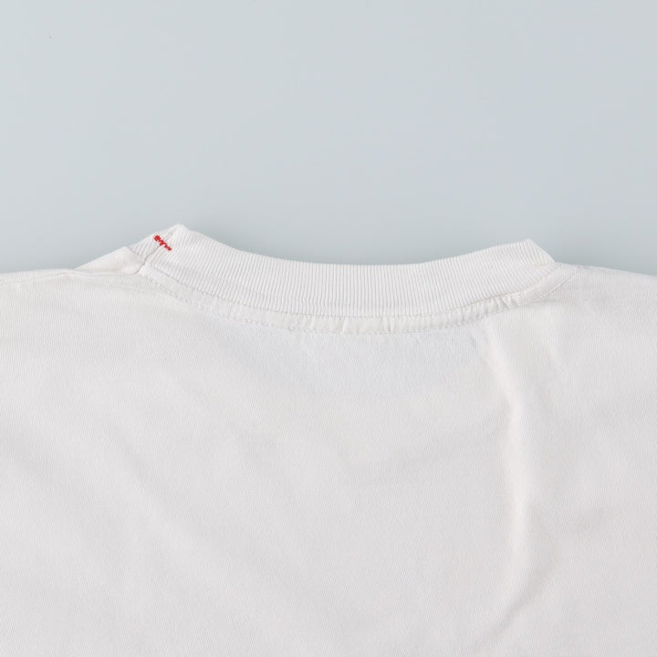 ~90'S Guess GUESS JEANS Short-Sleeve Printed T-Shirt, Men's Size M (Equivalent), Vintage unclear white type Vintage Second Hand