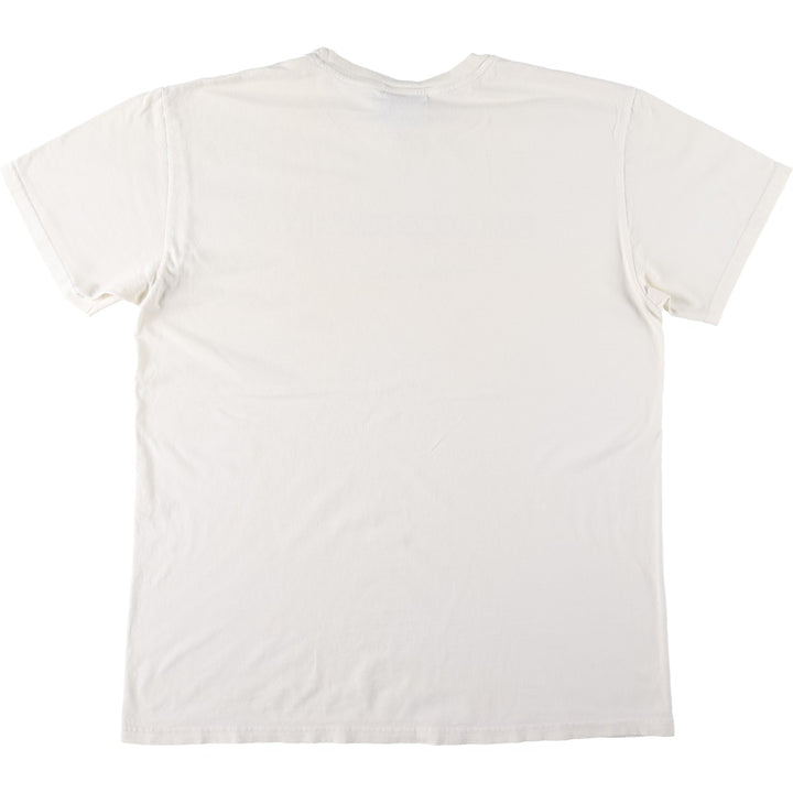 2000'S Ralph Lauren POLO JEANS COMPANY Short-Sleeve Printed T-Shirt, Men's Size L (approx.) cotton white type Vintage Second Hand