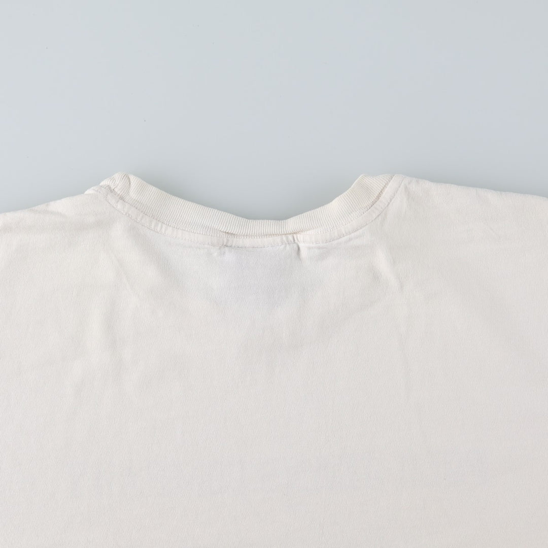 2000'S Ralph Lauren POLO JEANS COMPANY Short-Sleeve Printed T-Shirt, Men's Size L (approx.) cotton white type Vintage Second Hand