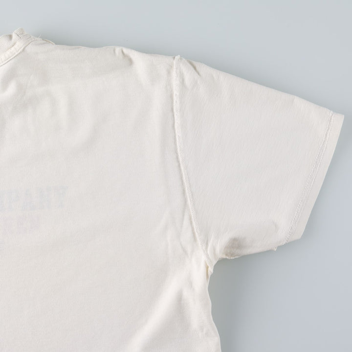 2000'S Ralph Lauren POLO JEANS COMPANY Short-Sleeve Printed T-Shirt, Men's Size L (approx.) cotton white type Vintage Second Hand