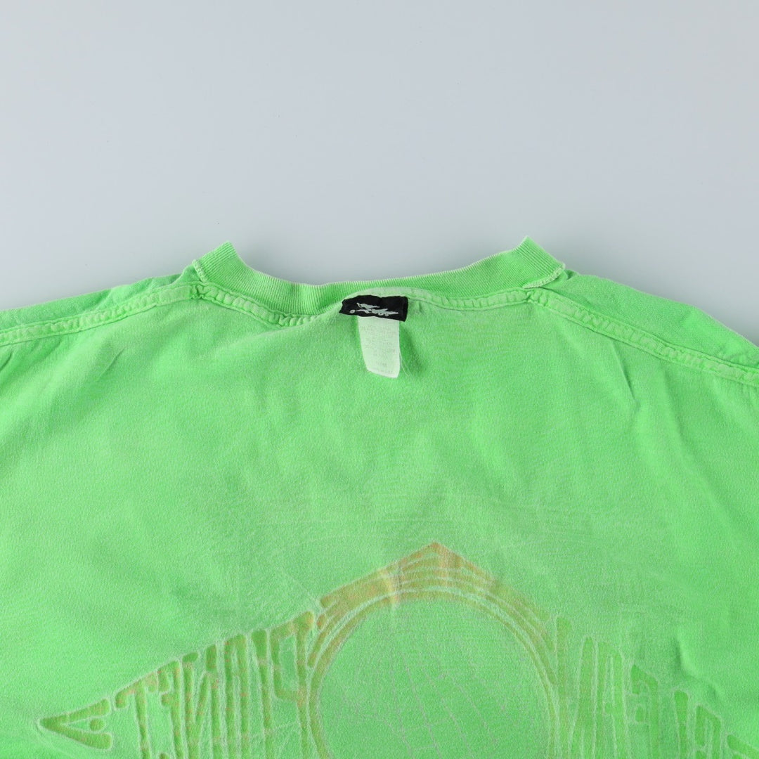 90'S GOTCHA Surf Skate T-Shirt, Made in USA, Men's Size L (approx.), Vintage cotton green type yellow green Vintage Second Hand