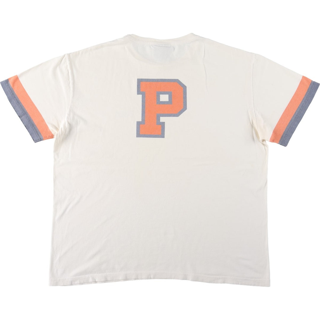 90'S Ralph Lauren POLO SPORT short sleeve printed T-shirt, men's size L, vintage cotton white type Vintage Second Hand