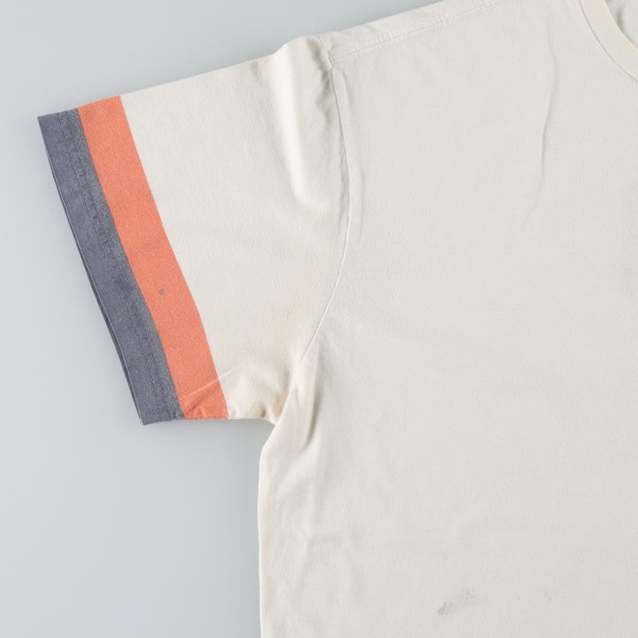 90'S Ralph Lauren POLO SPORT short sleeve printed T-shirt, men's size L, vintage cotton white type Vintage Second Hand