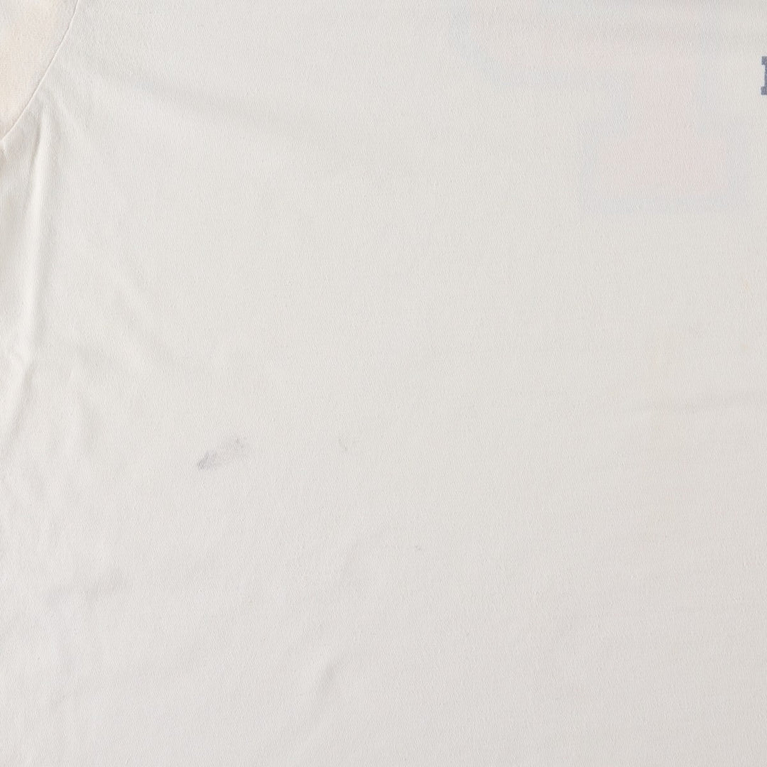 90'S Ralph Lauren POLO SPORT short sleeve printed T-shirt, men's size L, vintage cotton white type Vintage Second Hand