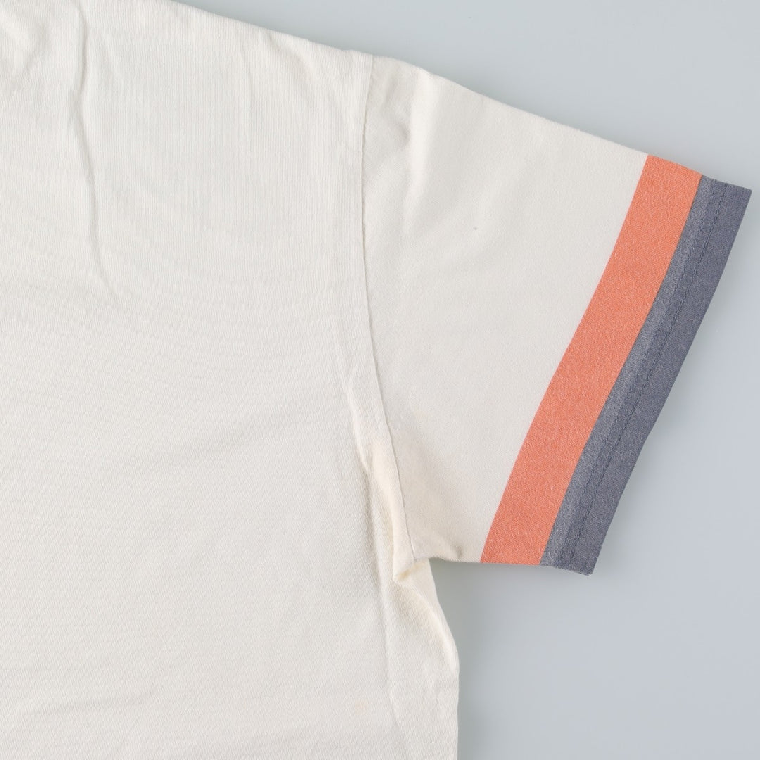 90'S Ralph Lauren POLO SPORT short sleeve printed T-shirt, men's size L, vintage cotton white type Vintage Second Hand