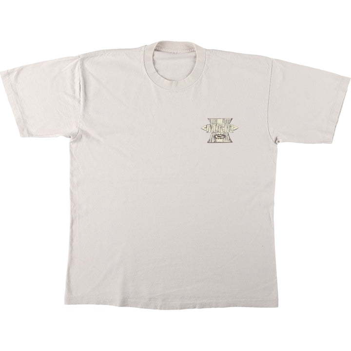 ~90'S GOTCHA Surf Skate T-Shirt, Men's Size L (approx.), Vintage unclear unbleached Vintage Second Hand