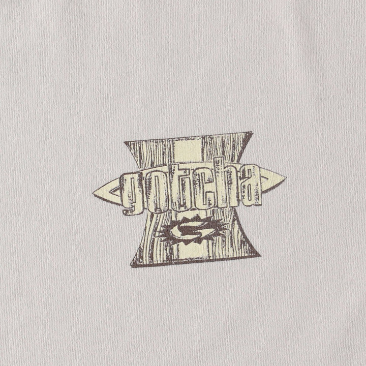 ~90'S GOTCHA Surf Skate T-Shirt, Men's Size L (approx.), Vintage unclear unbleached Vintage Second Hand
