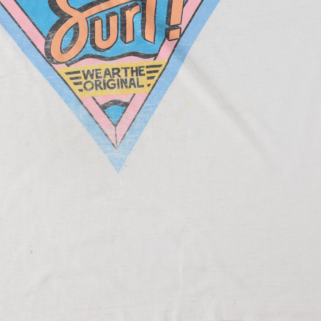 1980'S Ocean Pacific short-sleeved T-shirt, men's size L equivalent, vintage. unclear white type Vintage Second Hand