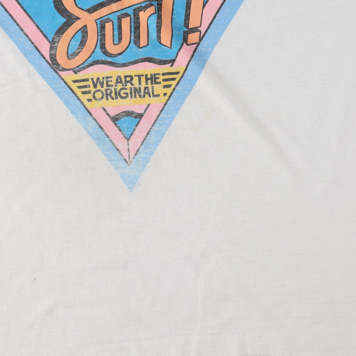 1980'S Ocean Pacific short-sleeved T-shirt, men's size L equivalent, vintage. unclear white type Vintage Second Hand