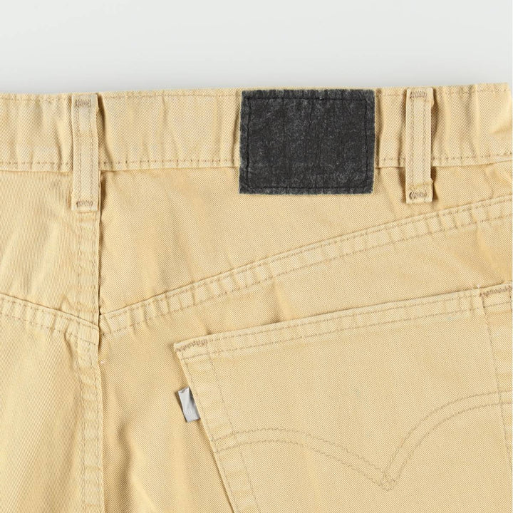 90'S Levi's Silver Tab Loose Tapered Denim Pants, Made in USA, Men's Size W36 (approx.) cotton yellow type Vintage Second Hand