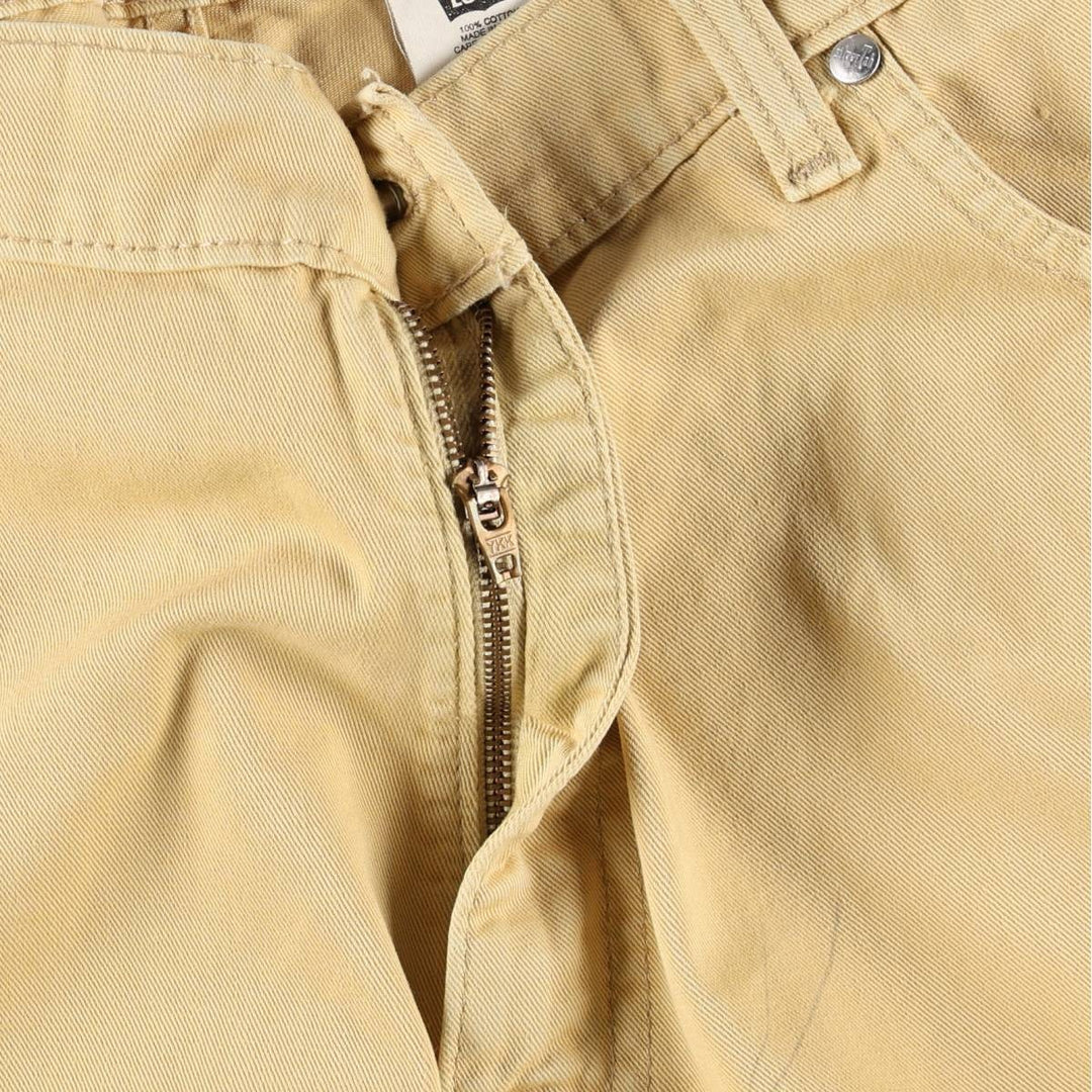 90'S Levi's Silver Tab Loose Tapered Denim Pants, Made in USA, Men's Size W36 (approx.) cotton yellow type Vintage Second Hand