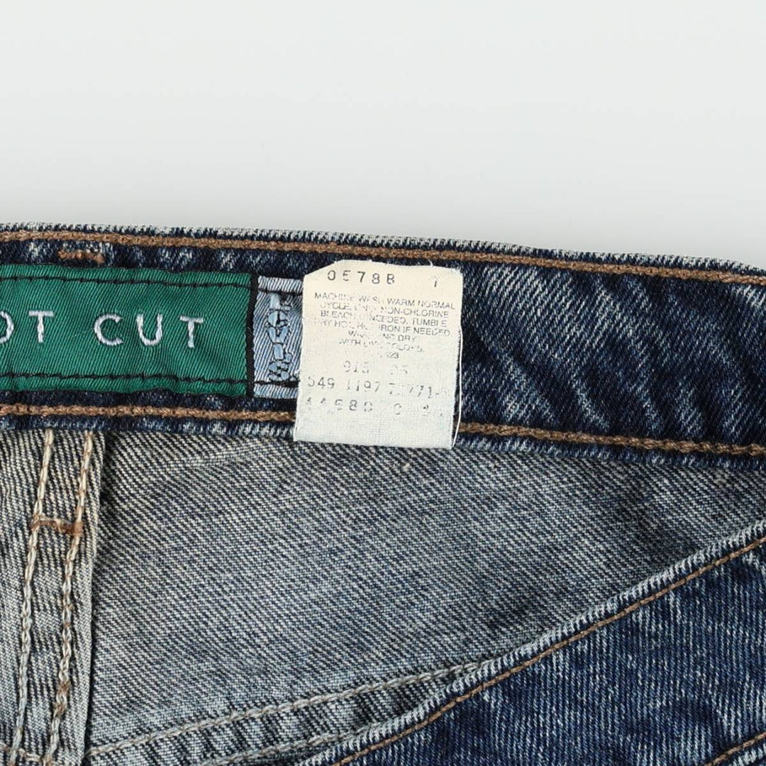 90'S Levi's Silver Tab Bootcut Denim Pants, Made in USA, Men's Size W34 (approx.) cotton blue type Vintage Second Hand