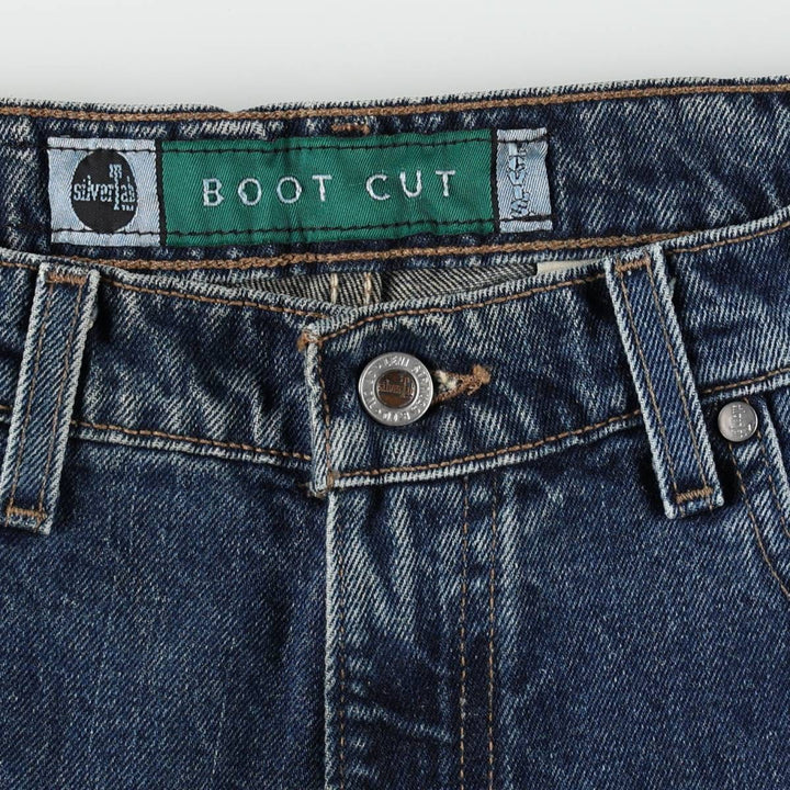 90'S Levi's Silver Tab Bootcut Denim Pants, Made in USA, Men's Size W34 (approx.) cotton blue type Vintage Second Hand