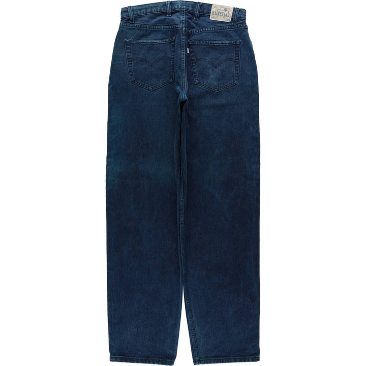 90s-00'S Levi's SILVER TAB BAGGY Tapered Denim Pants, Men's W34 (approx.) cotton navy blue type Vintage Second Hand