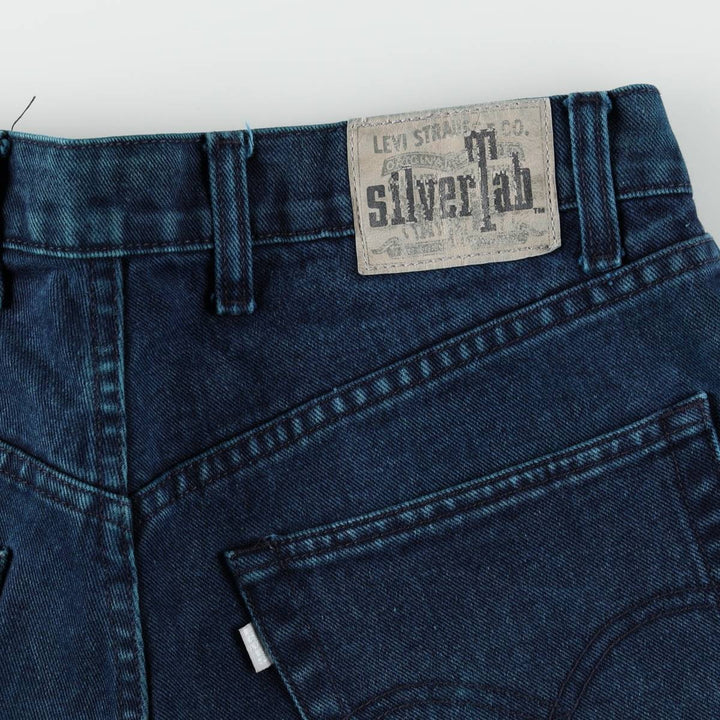 90s-00'S Levi's SILVER TAB BAGGY Tapered Denim Pants, Men's W34 (approx.) cotton navy blue type Vintage Second Hand
