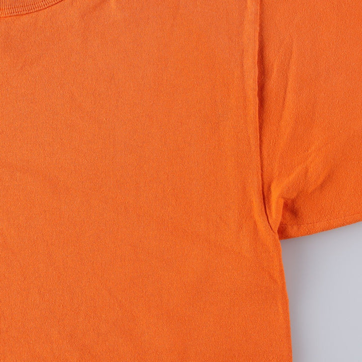 90'S Champion One-Point Logo T-Shirt, Made in USA, Men's Size L (Equivalent), Vintage cotton orange type Vintage Second Hand