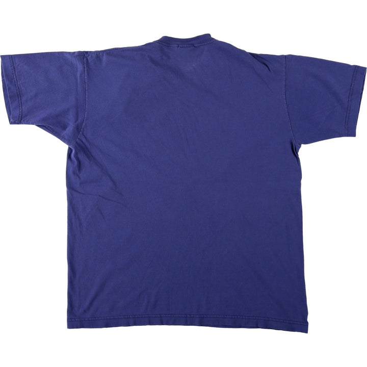90'S Champion One-Point Logo T-Shirt, Made in USA, Men's Size M (Equivalent), Vintage cotton navy blue type Vintage Second Hand