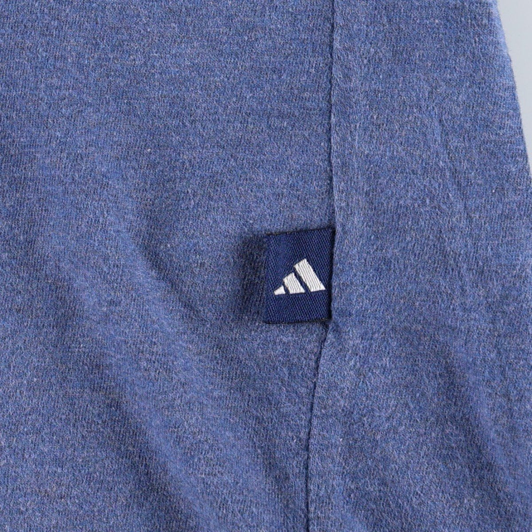 Vintage 90'S Adidas logo T-shirt, men's size XL cotton blue type Vintage Second Hand