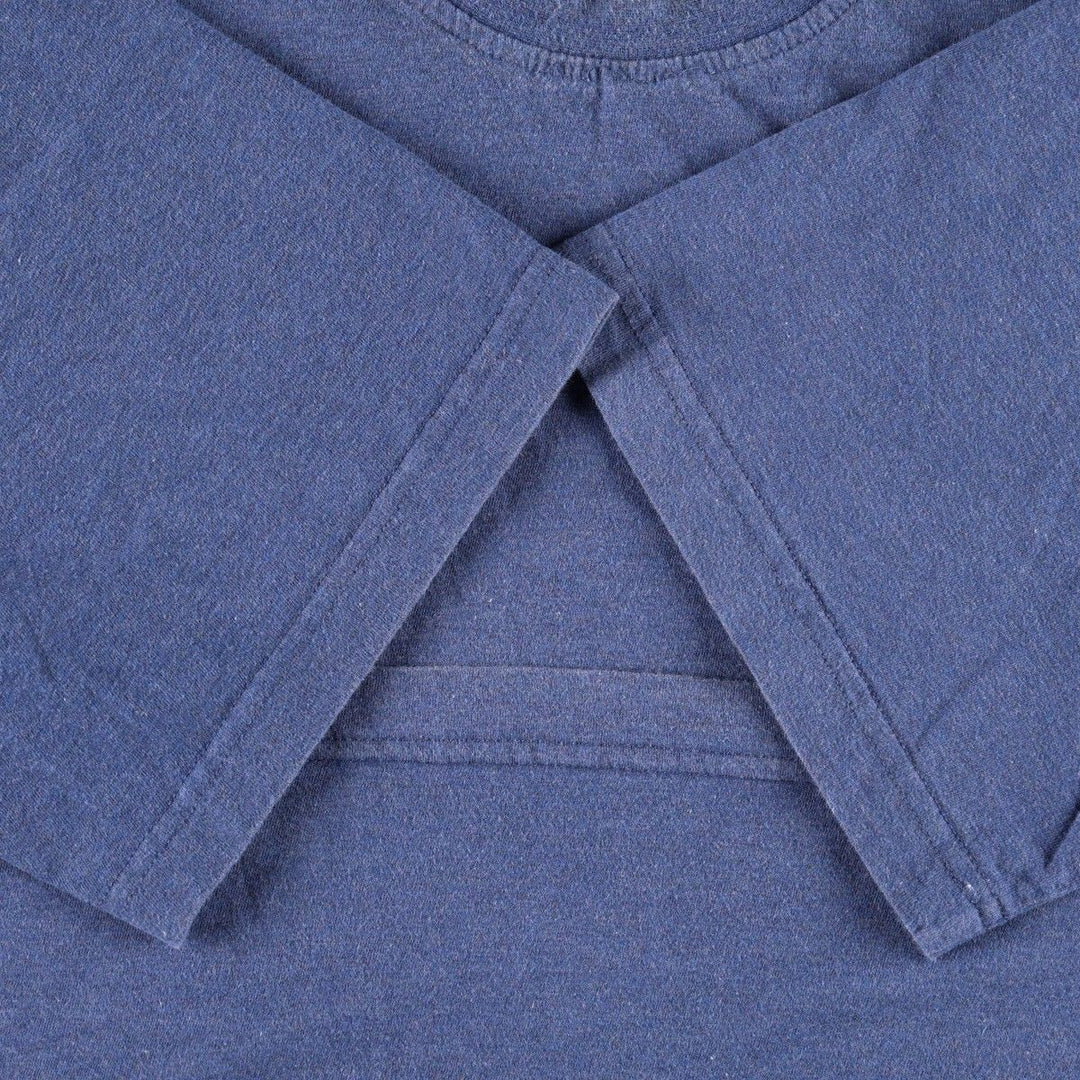 Vintage 90'S Adidas logo T-shirt, men's size XL cotton blue type Vintage Second Hand