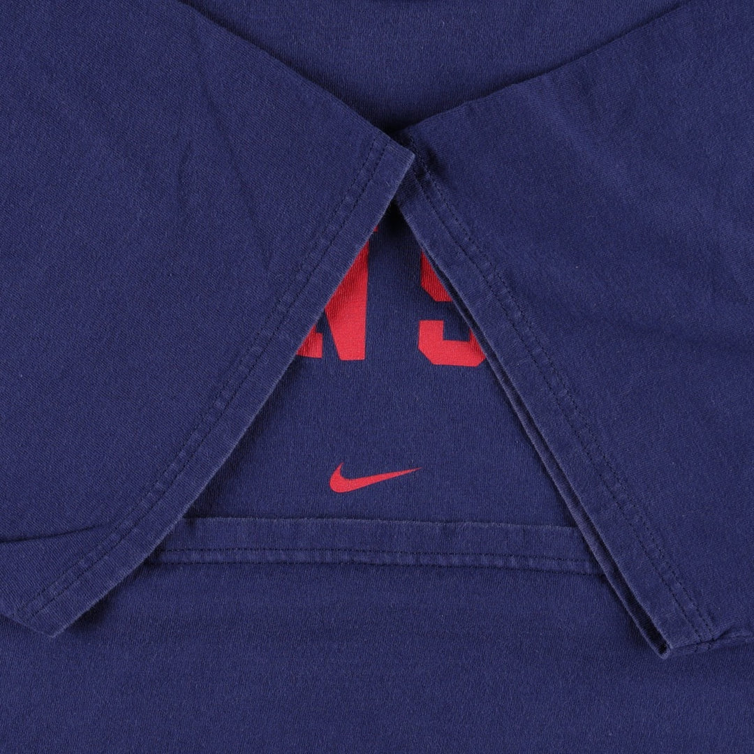 2000'S Nike Team Logo Print T-Shirt, Men's Size XL (approx.) cotton navy blue type Vintage Second Hand