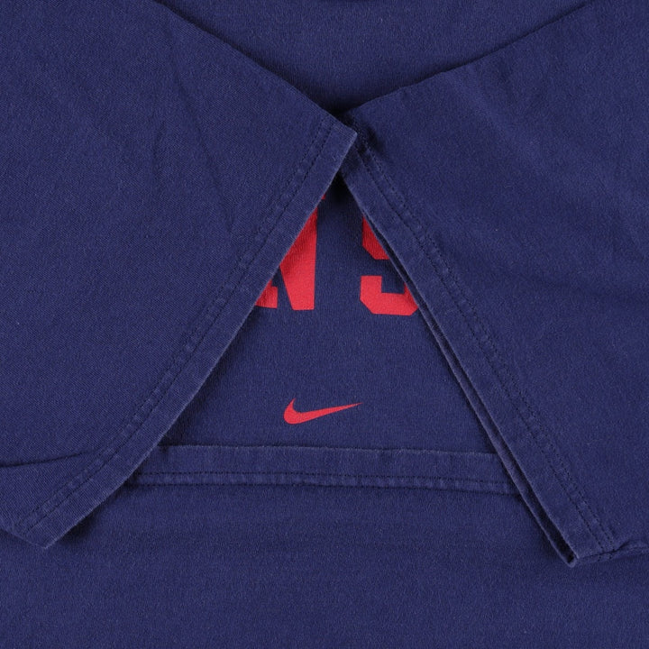 2000'S Nike Team Logo Print T-Shirt, Men's Size XL (approx.) cotton navy blue type Vintage Second Hand
