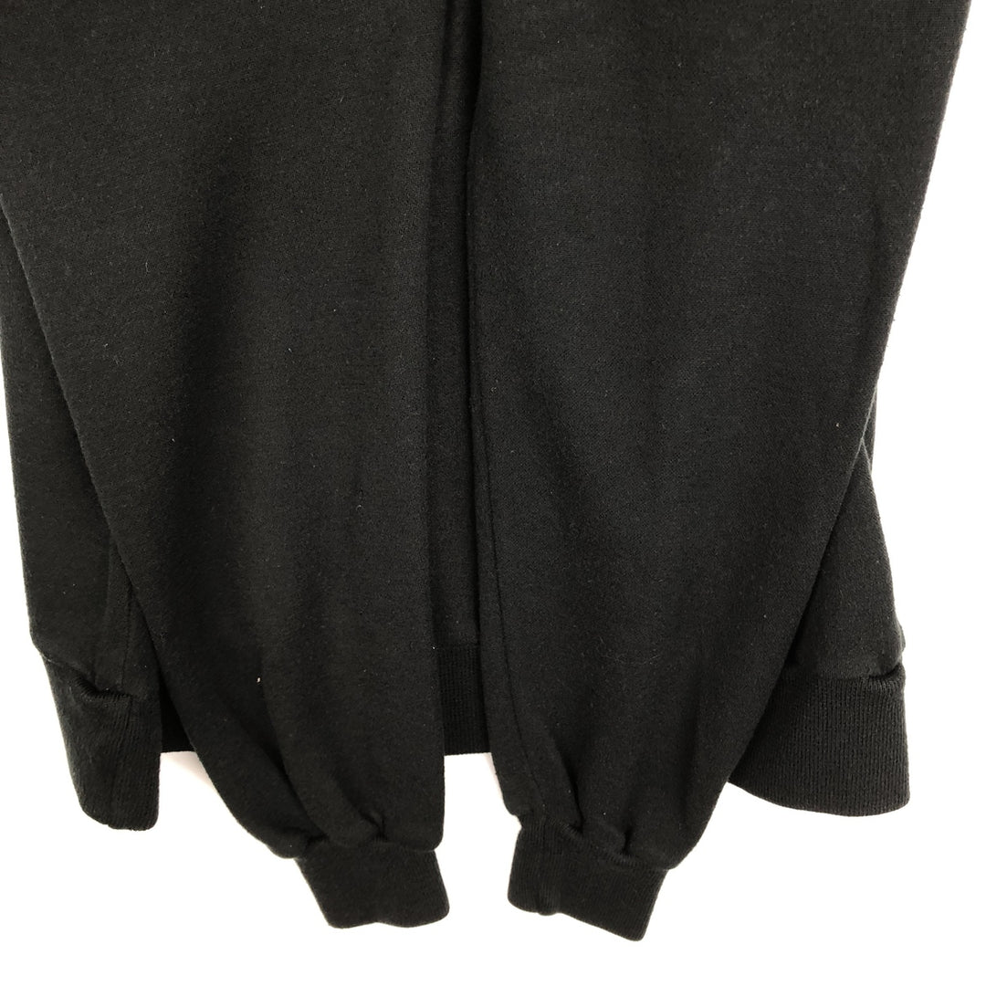 80s-90'S Ocean Pacific sweatshirt pullover hoodie, men's size L equivalent, vintage. acrylic black type Vintage Second Hand
