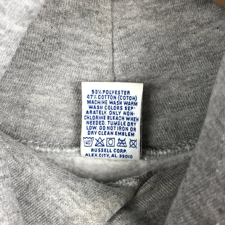 90'S Russell College Sweatshirt Pullover Hoodie Made in USA Men's L Size Vintage polyester gray type Vintage Second Hand