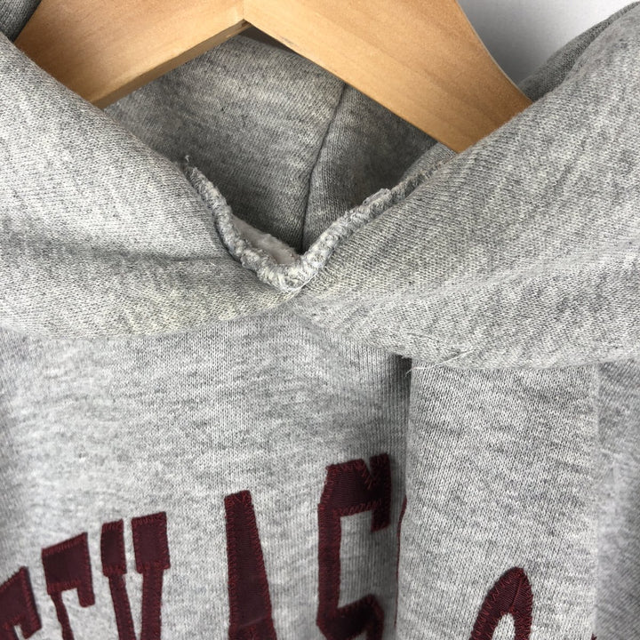 90'S Russell College Sweatshirt Pullover Hoodie Made in USA Men's L Size Vintage polyester gray type Vintage Second Hand