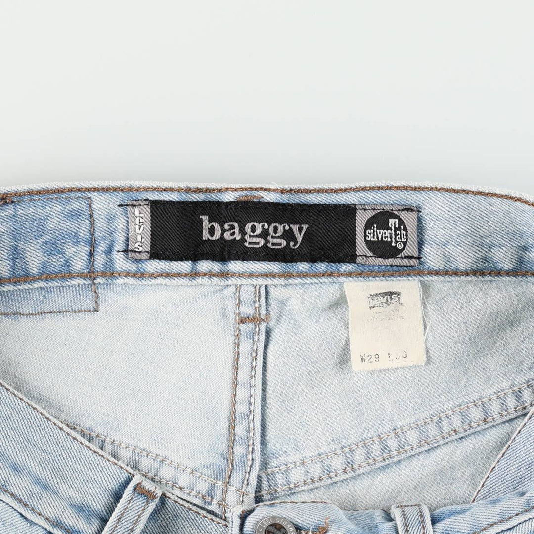 90'S Levi's SILVER TAB BAGGY tapered denim pants for men, W31 equivalent, vintage cotton blue type Vintage Second Hand