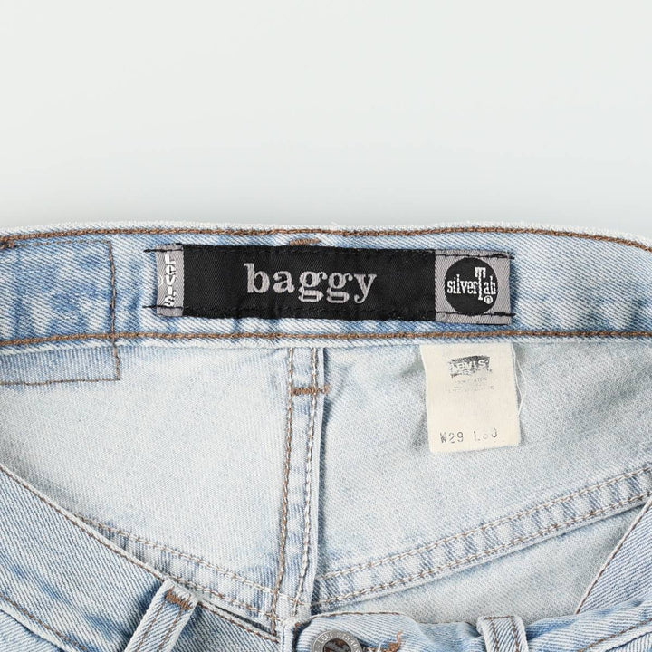 90'S Levi's SILVER TAB BAGGY tapered denim pants for men, W31 equivalent, vintage cotton blue type Vintage Second Hand