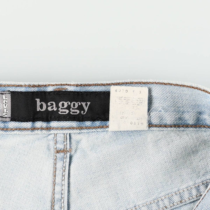 90'S Levi's SILVER TAB BAGGY tapered denim pants for men, W31 equivalent, vintage cotton blue type Vintage Second Hand