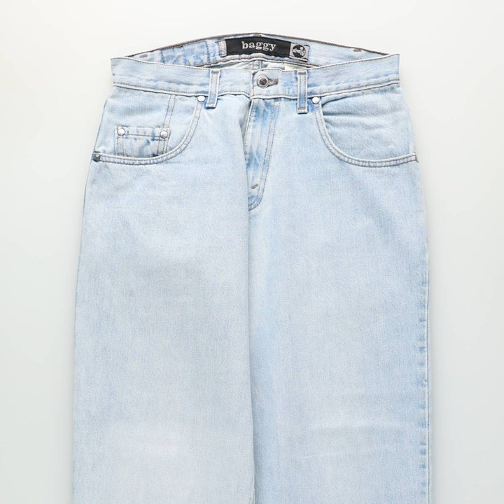 90'S Levi's SILVER TAB BAGGY tapered denim pants for men, W31 equivalent, vintage cotton blue type Vintage Second Hand