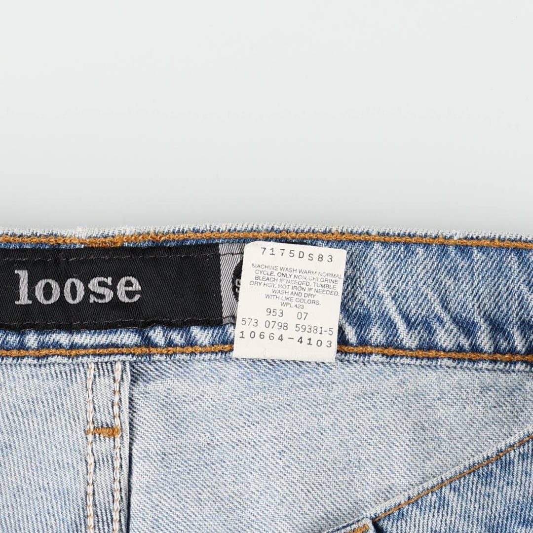 90'S Levi's Silver Tab Loose Tapered Denim Pants, Made in USA, Women's XL (W31), Vintage cotton blue type Vintage Second Hand
