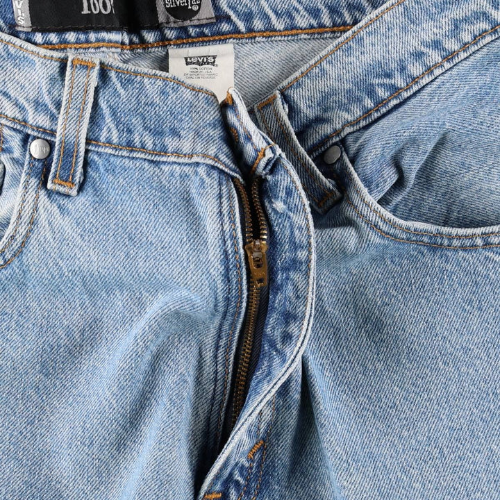 90'S Levi's Silver Tab Loose Tapered Denim Pants, Made in USA, Women's XL (W31), Vintage cotton blue type Vintage Second Hand