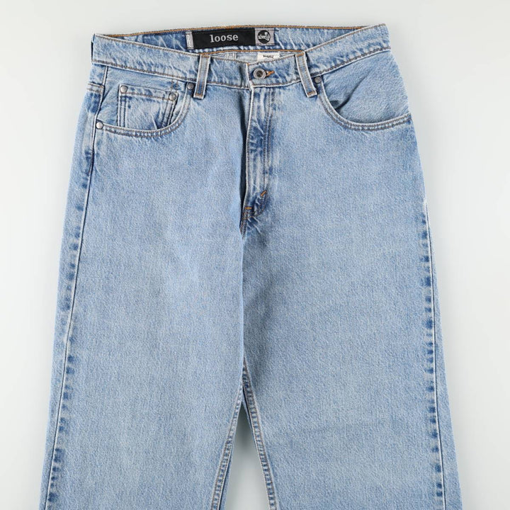 90'S Levi's Silver Tab Loose Tapered Denim Pants, Made in USA, Women's XL (W31), Vintage cotton blue type Vintage Second Hand