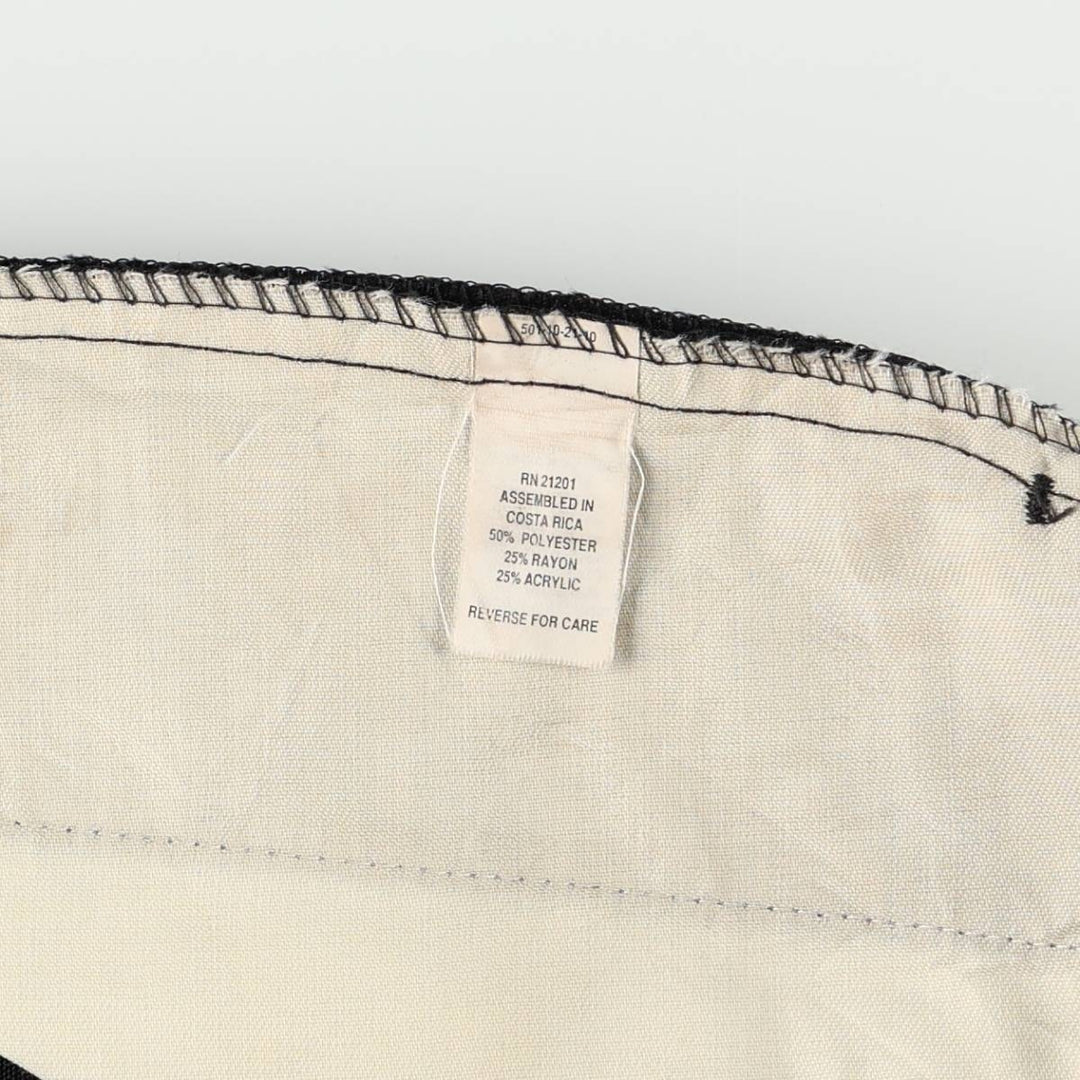 ~90'S FARAH No Wrinkles Two-Pleat Slacks Pants Men's W35 (approx.) Vintage polyester black type Vintage Second Hand
