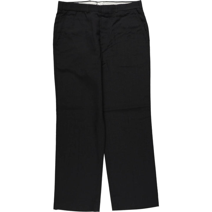 ~90'S Bardstown Poly/Wool Pants, Men's W34 (approx.), Vintage polyester black type Vintage Second Hand