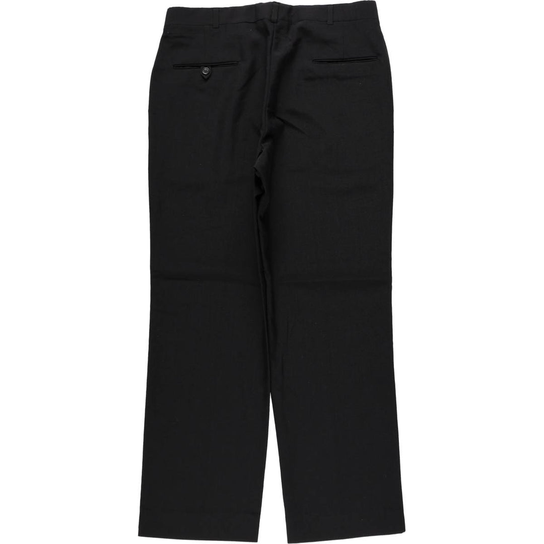 ~90'S Bardstown Poly/Wool Pants, Men's W34 (approx.), Vintage polyester black type Vintage Second Hand