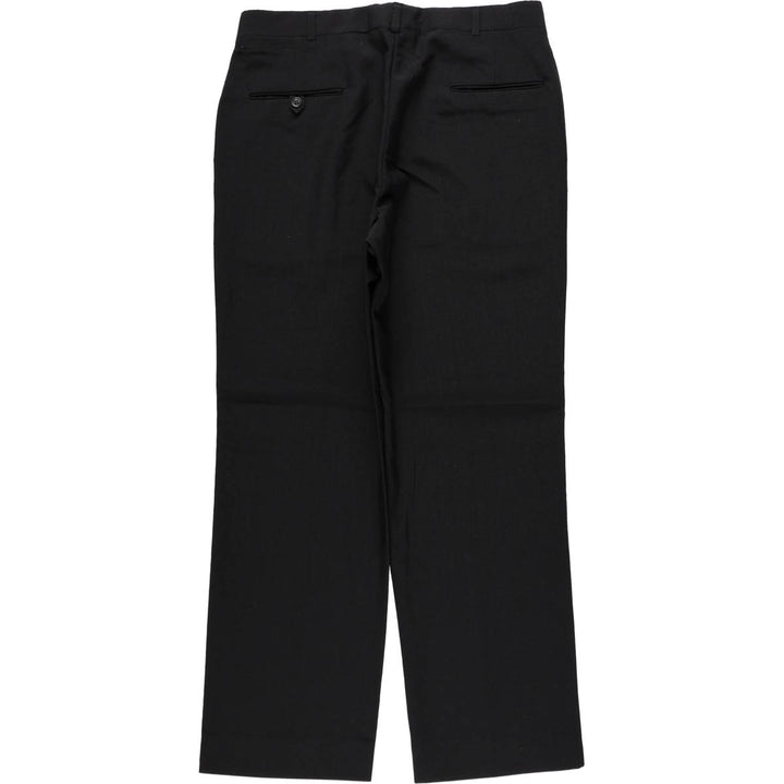 ~90'S Bardstown Poly/Wool Pants, Men's W34 (approx.), Vintage polyester black type Vintage Second Hand