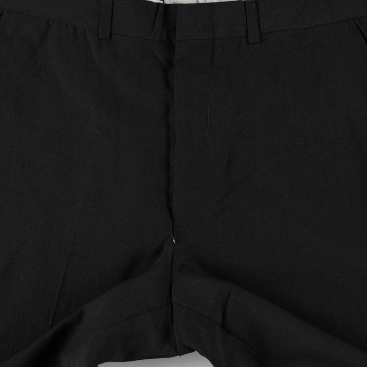 ~90'S Bardstown Poly/Wool Pants, Men's W34 (approx.), Vintage polyester black type Vintage Second Hand