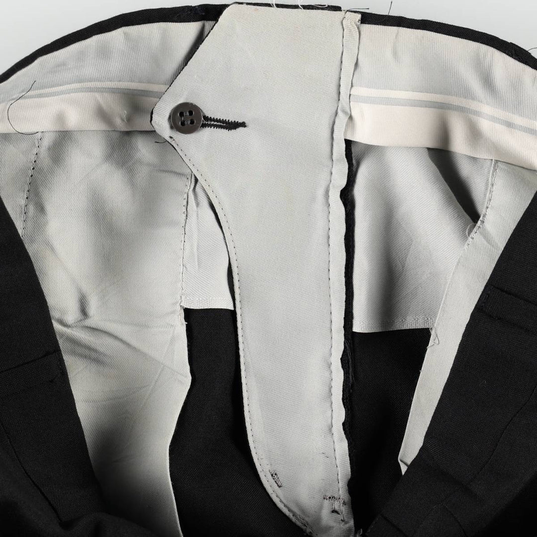 ~90'S Bardstown Poly/Wool Pants, Men's W34 (approx.), Vintage polyester black type Vintage Second Hand