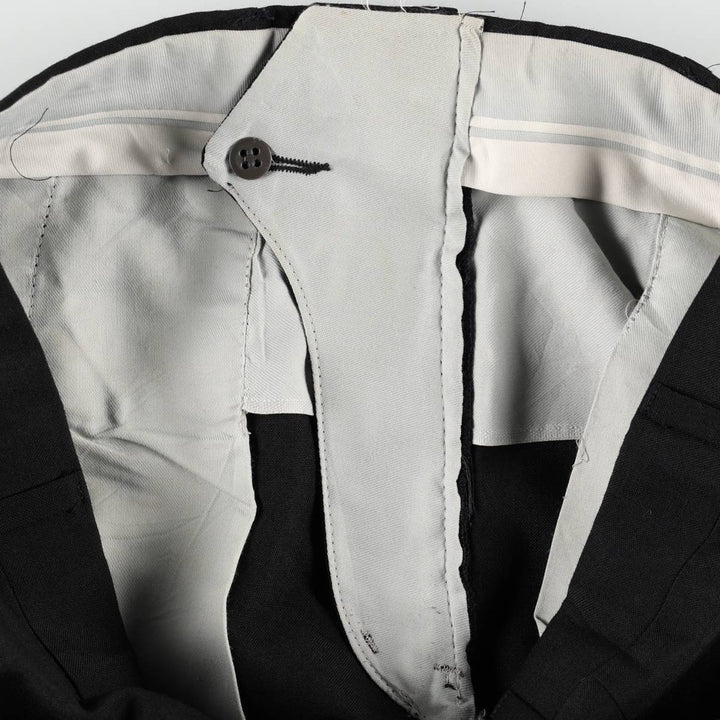 ~90'S Bardstown Poly/Wool Pants, Men's W34 (approx.), Vintage polyester black type Vintage Second Hand